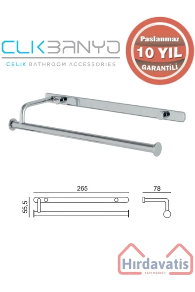 ÇELİK BANYO Paslanmaz Pirinç Vera Açık Havluluk ürün görseli 1