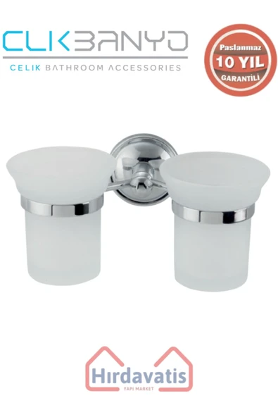 ÇELİK BANYO Paslanmaz Pirinç Bella Erciyes Çiftli Di? Fırçalık ürün görseli 1