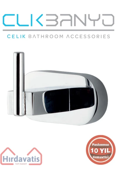ÇELİK BANYO Paslanmaz Pirinç Zirve Tekli Askılık ürün görseli 1