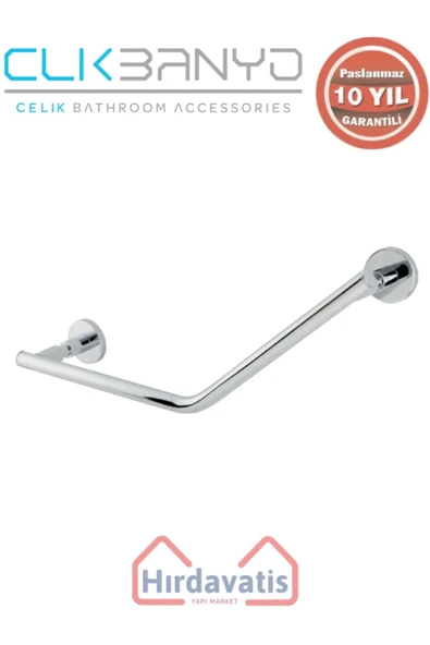 ÇELİK BANYO Paslanmaz Pirinç Flora Küvet Tutamağı Düz 40cm ürün görseli 1