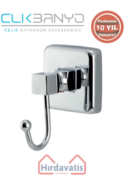 ÇELİK BANYO Paslanmaz Pirinç Kumru Tekli Bornozluk ürün görseli 1