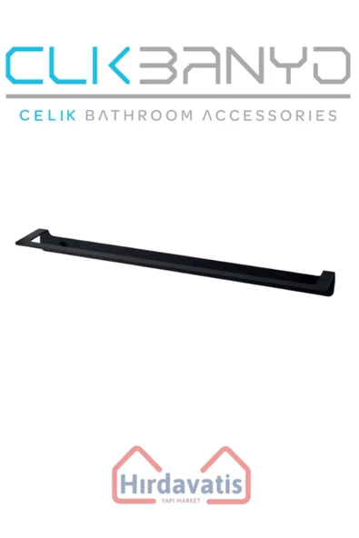 ÇELİK BANYO Paris DKP Havluluk 50cm Mat Siyah ürün görseli 1
