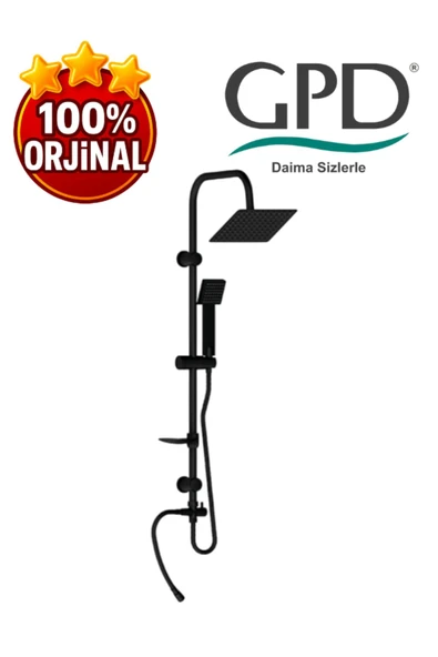 GPD DST19-3-S Yönlendiricili Duş Seti (Tek Fonksiyonlu El Duşu + 200X200) ürün görseli 1