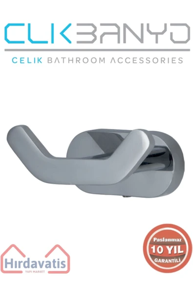 ÇELİK BANYO Paslanmaz Pirinç Zirve İkili Askılık ürün görseli 1