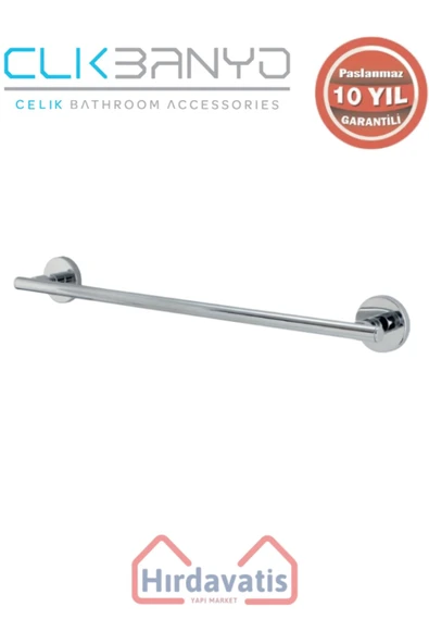 ÇELİK BANYO Paslanmaz Pirinç Flora Uzun Havluluk 50cm ürün görseli 1
