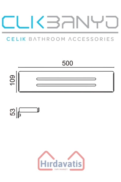 ÇELİK BANYO Paris DKP Etejer 50cm Mat Siyah - Resim 2