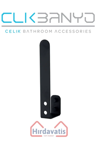 ÇELİK BANYO Paris DKP Yedek Kağıtlık Havluluk Mat Siyah ürün görseli 1