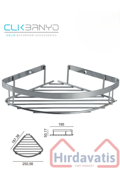 CLK BANYO Çelik Zerrin 304 Tekli 19x19cm ürün görseli 1