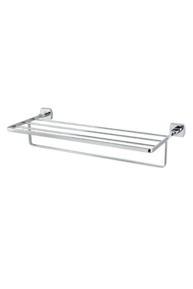 ÇELİK BANYO Paslanmaz Pirinç Milano Raf Havluluk 50cm ürün görseli 1