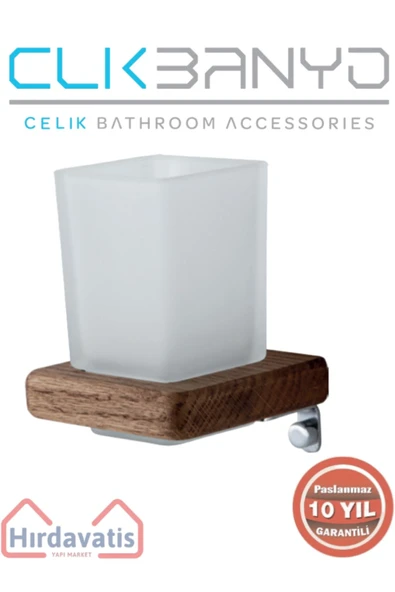 ÇELİK BANYO Paslanmaz Pirinç Selvi Diş Fırçalık ürün görseli 1