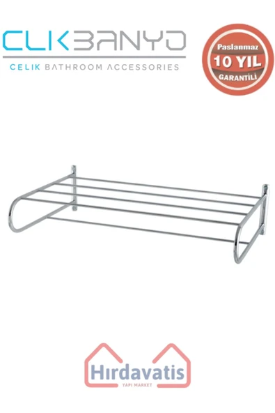ÇELİK BANYO Paslanmaz Pirinç Bella Tel Raf Havluluk 45cm ürün görseli 1