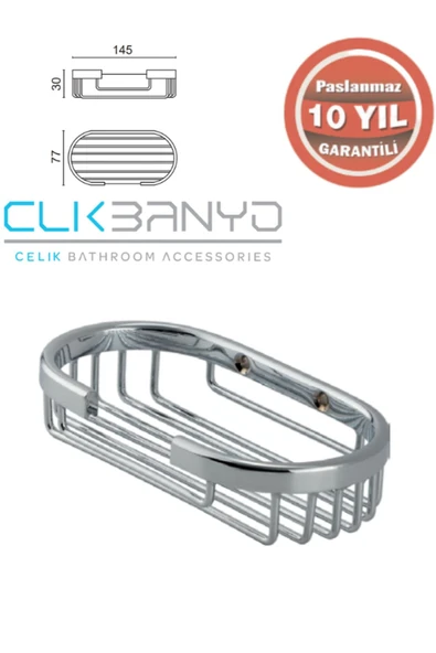 ÇELİK BANYO SÜMBÜL  TEL SABUNLUK ürün görseli 1