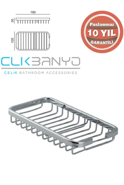 ÇELİK BANYO MERCAN SABUNLUK VE ŞAMPUANLIK ürün görseli 1