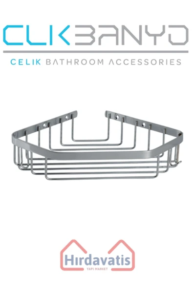 ÇELİK BANYO Selen 304 Tekli 19x19cm Sabunluk Şampuanlık Ve Köşe Süngerlik ürün görseli 1
