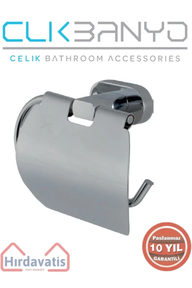 ÇELİK BANYO Paslanmaz Pirinç Zirve Kapaklı Kağıtlık ürün görseli 1