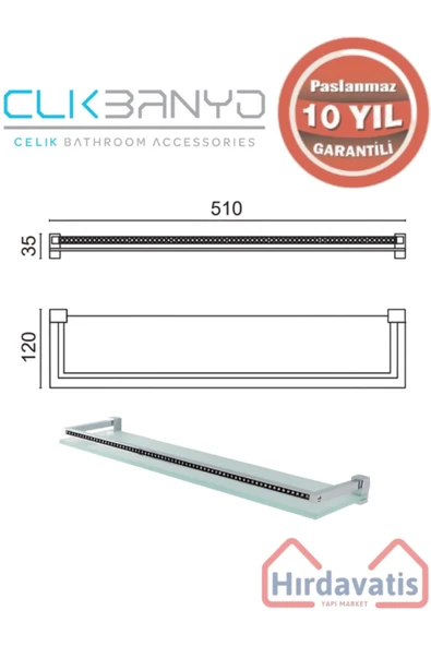 ÇELİK BANYO Paslanmaz Pirinç Swwor Etejer - Resim 2