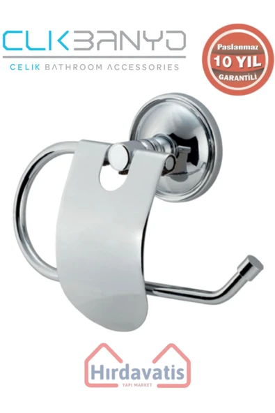 ÇELİK BANYO Paslanmaz Pirinç Bella Dar Kapaklı Kağıtlık ürün görseli 1