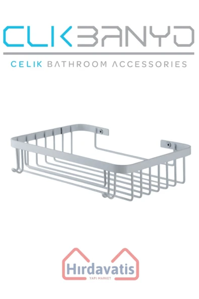 ÇELİK BANYO Tekli Metal Taci 23x15 Sabunluk Şampuanlık Ve Köşe Süngerlik ürün görseli 1