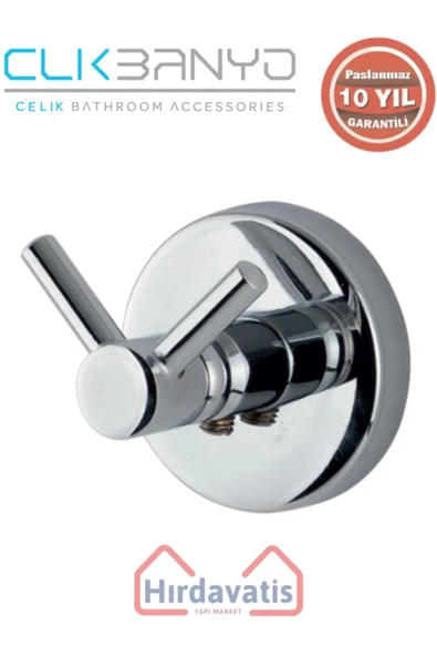 ÇELİK BANYO Paslanmaz Pirinç Dilek Bornozluk Çiftli ürün görseli 1