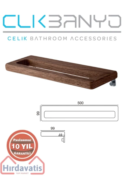 ÇELİK BANYO Paslanmaz Pirinç Selvi Havluluk 50cm ürün görseli 1