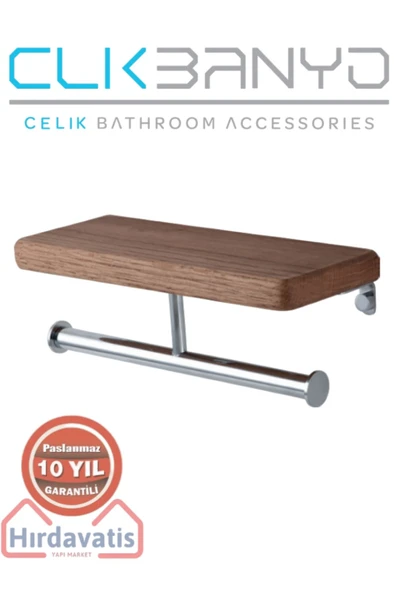 ÇELİK BANYO Paslanmaz Pirinç Selvi İkili Kağıtlık ürün görseli 1