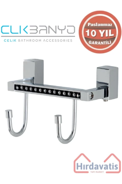 ÇELİK BANYO Paslanmaz Pirinç Swwor Bornozluk Çiftli ürün görseli 1