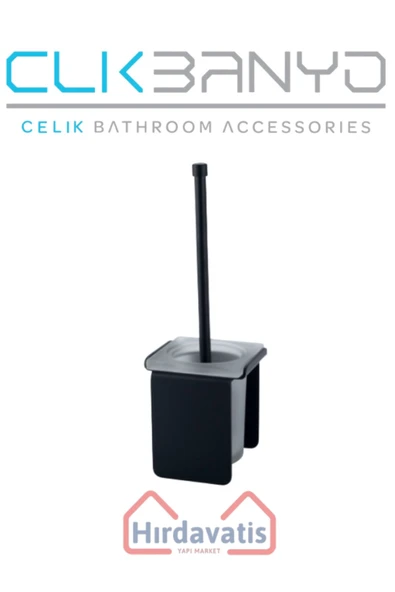 ÇELİK BANYO Paris DKP Setüstü Klozet Fırçalık Mat Siyah ürün görseli 1