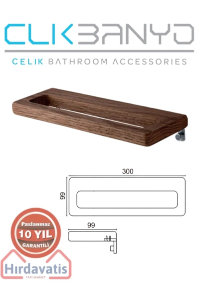 ÇELİK BANYO Paslanmaz Pirinç Selvi Havluluk 30cm ürün görseli 1