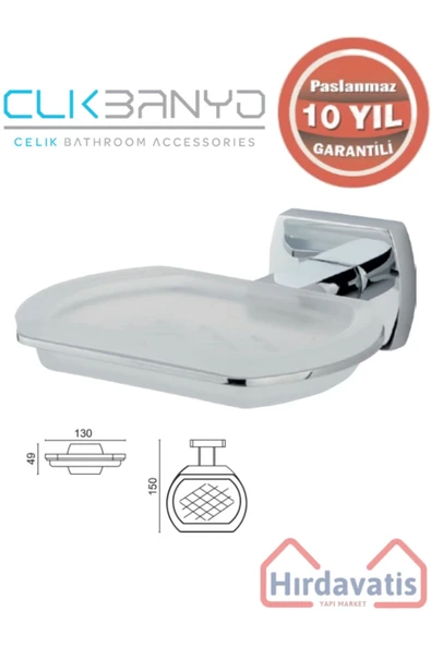 ÇELİK BANYO Paslanmaz Pirinç Milano Sabunluk ürün görseli 1