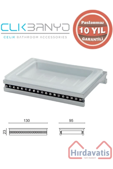 ÇELİK BANYO Paslanmaz Pirinç Swwor Set Üstü Sabunluk ürün görseli 1