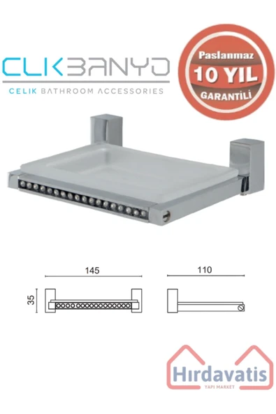 ÇELİK BANYO Paslanmaz Pirinç Swwor Sabunluk ürün görseli 1