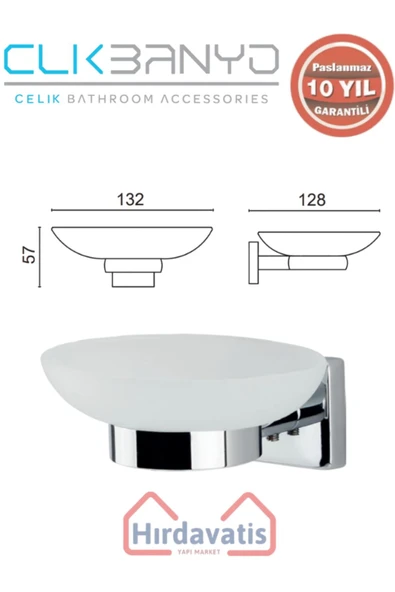 ÇELİK BANYO Paslanmaz Pirinç Vizyon Sabunluk - Resim 2