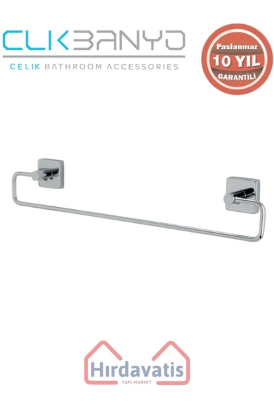 ÇELİK BANYO Paslanmaz Pirinç Vizyon Uzun Havluluk 45cm ürün görseli 1