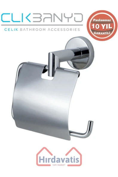 ÇELİK BANYO Paslanmaz Pirinç Flora Kağıtlık Kapaklı ürün görseli 1