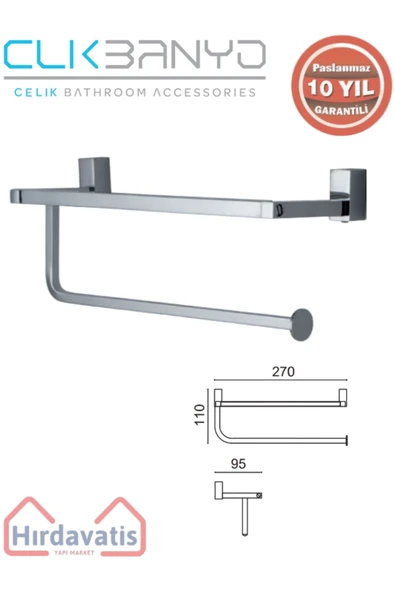 ÇELİK BANYO Paslanmaz Pirinç Swwor Kağıt Havluluk ürün görseli 1