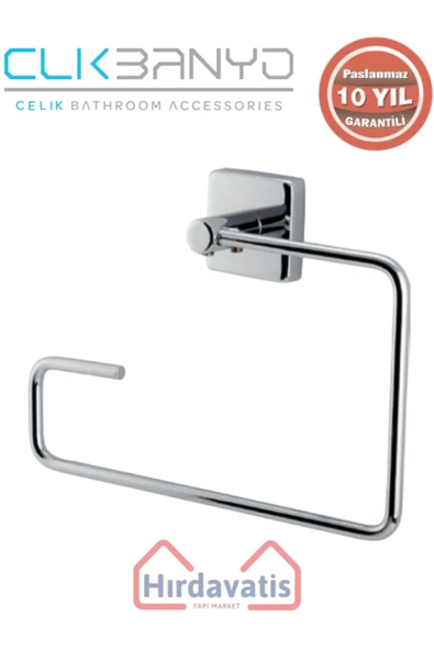 ÇELİK BANYO Paslanmaz Pirinç Vizyon Kare Havluluk ürün görseli 1