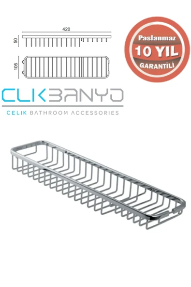 ÇELİK BANYO KÖPRÜ SÜNGERLİK & SABUNLUK ürün görseli 1