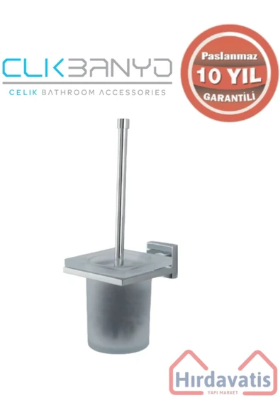 ÇELİK BANYO Paslanmaz Pirinç Tamay Montajlı Klozet Fırçalık ürün görseli 1