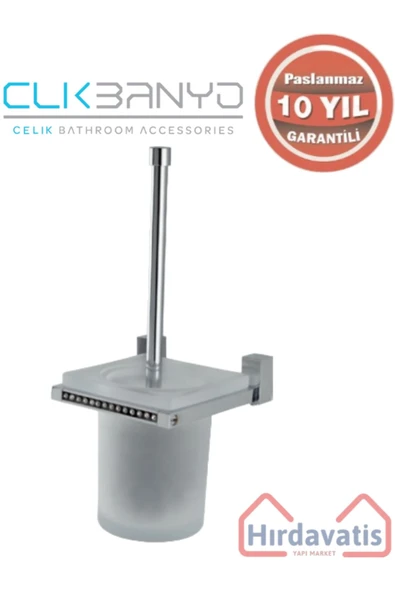 ÇELİK BANYO Paslanmaz Pirinç Swwor Montajlı Klozet Fırçası ürün görseli 1
