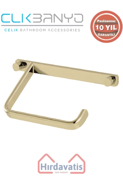 ÇELİK BANYO Paslanmaz Pirinç Mercan Açık Kağıtlık Altın Sarı Gold ürün görseli 1
