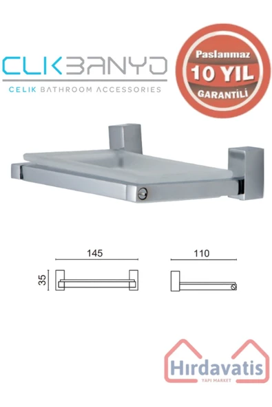 ÇELİK BANYO Paslanmaz Pirinç Swwor Sabunluk ürün görseli 1