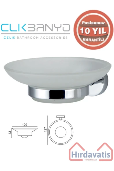 ÇELİK BANYO Paslanmaz Pirinç Eser Sabunluk ürün görseli 1