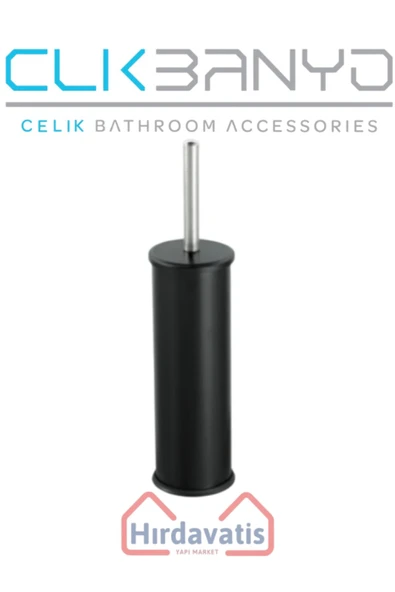 ÇELİK BANYO Paslanmaz Çelik Klozet Fırçası Siyah ürün görseli 1