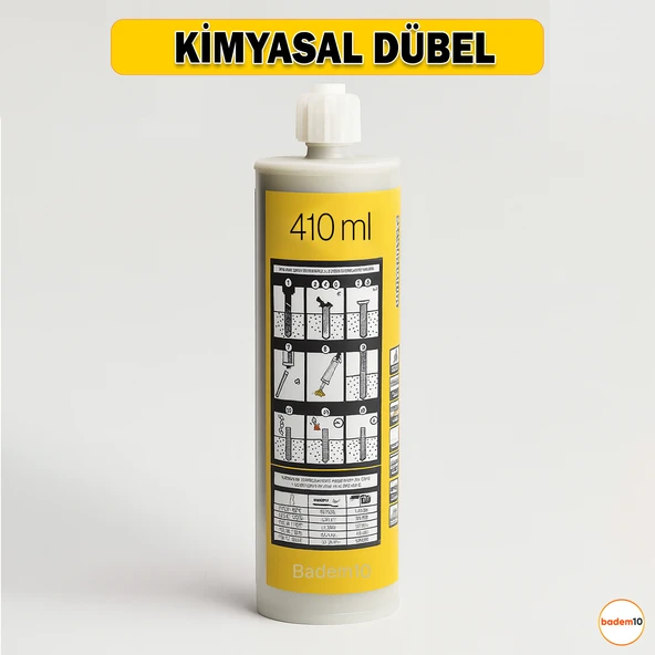 410 ml Polyester Bazlı Bileşenli Kimyasal Dübel İç Dış Mekan Ankraj Malzemesi Beton Dübel Sıvı Çivi ürün görseli 1