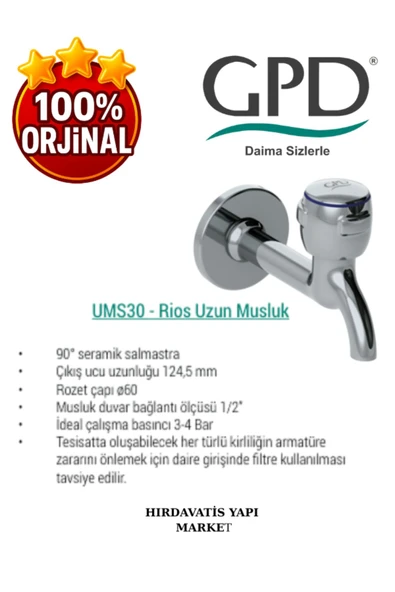 GPD UMS30 Uzun Musluk - Resim 4
