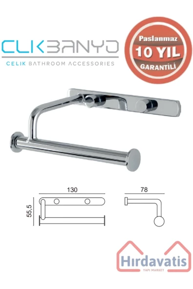 ÇELİK BANYO Paslanmaz Pirinç Vera Açık Kağıtlık ürün görseli 1