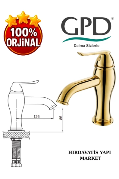 GPD Tauro MLB150-A Lavabo Bataryası - Resim 3