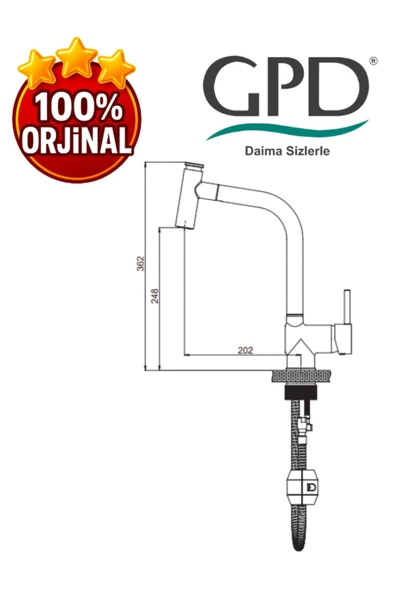 GPD Espina MES71 Spiralli Eviye Bataryası - Resim 2