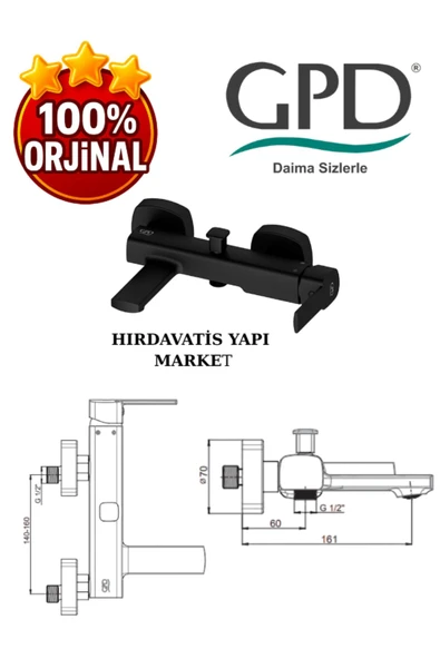 GPD Pedra MBB160-S Banyo Bataryası - Resim 3