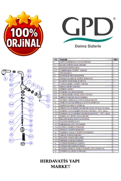 GPD Espina MES70 Spiralli Eviye Bataryası - Resim 5